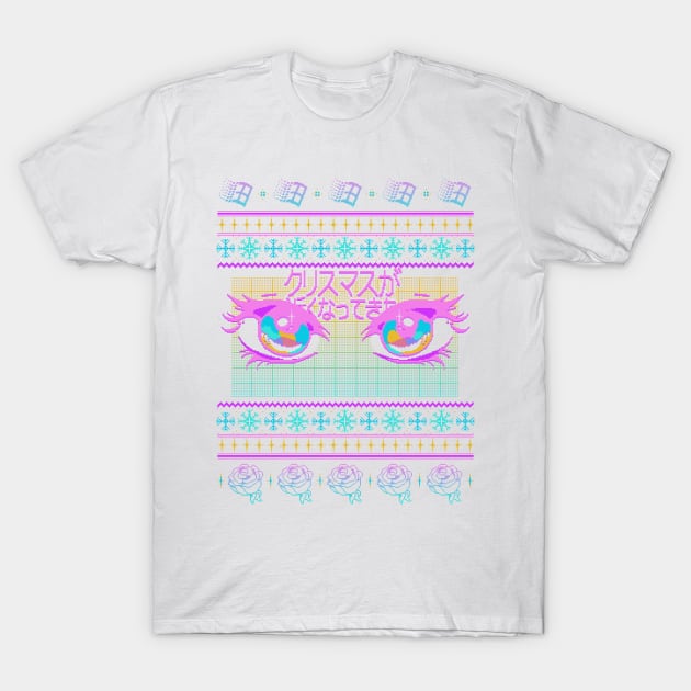 Holiday A e s t h e t i c (Vaporwave) T-Shirt by LuxxBunny